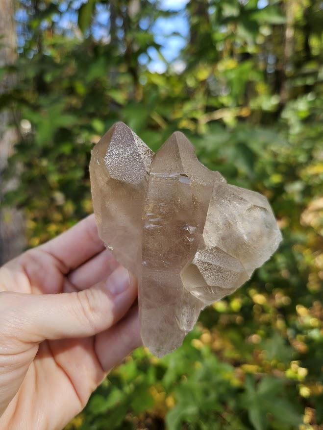 Natural Smoky Quartz Cluster: Bahia, Brazil Crystal - Grounding Crystals - Image 5
