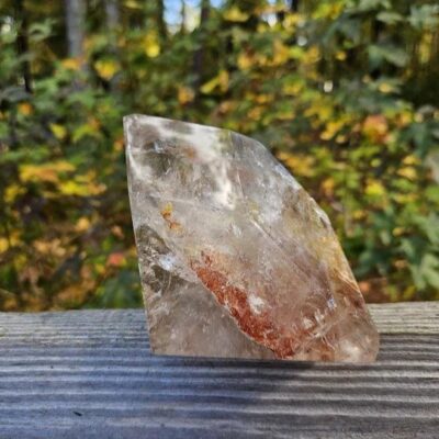 Large Smoky Quartz with Hematite Inclusions: Quality Brazilian Crystal Home Decor