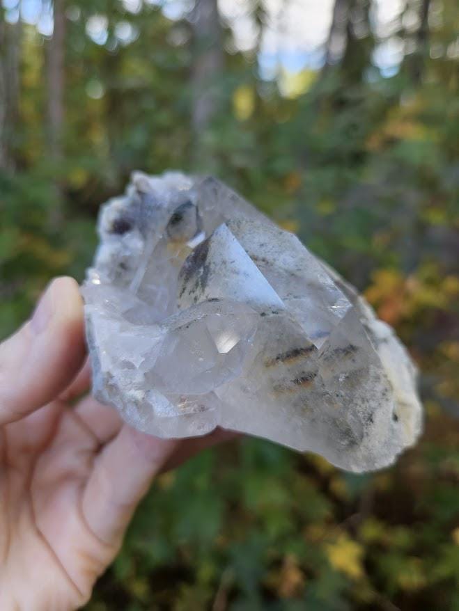 Lodolite Clear Quartz Cluster: Raw Brazilian Crystal - Minas Gerais - Image 4