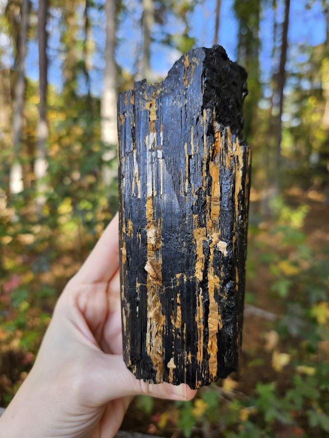 Large Black Tourmaline Crystal - Brazil, Grounding Crystals - Image 8