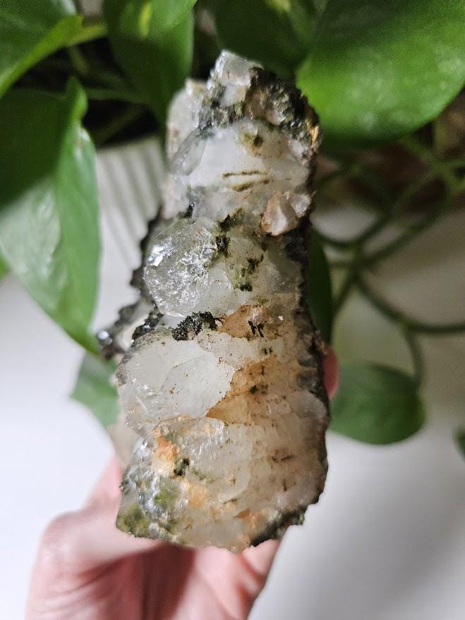Quality Forest Quartz Cluster: Turkish Epidote and Quartz Crystal - Image 9