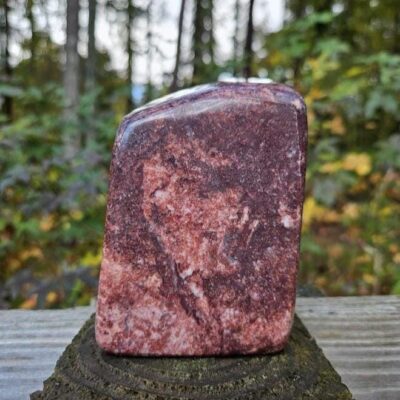 Quality Strawberry Jasper Freeform: Pink Heart Chakra Crystals, Natural Home Decor