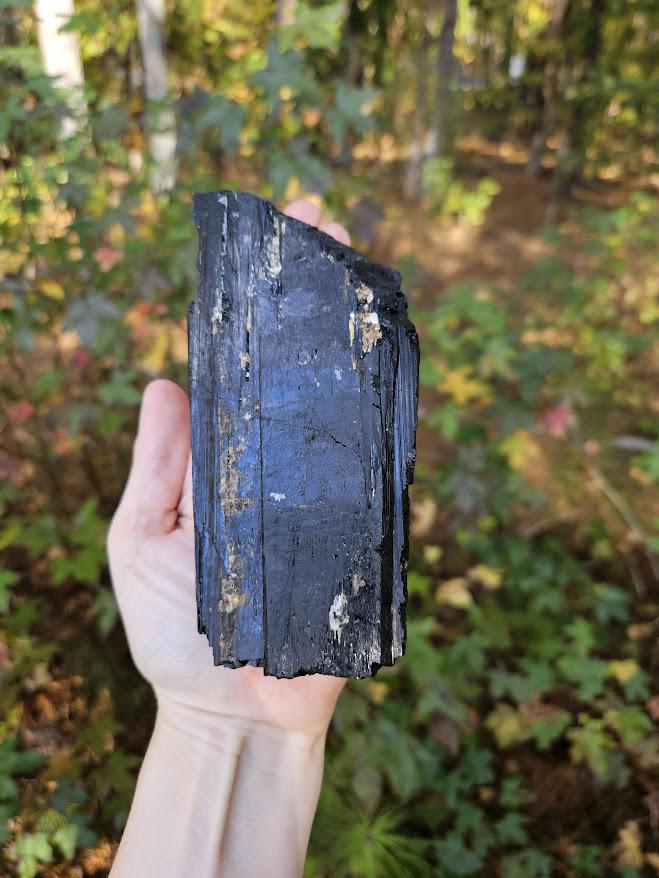 Large Black Tourmaline Crystal - Brazil, Grounding Crystals - Image 5