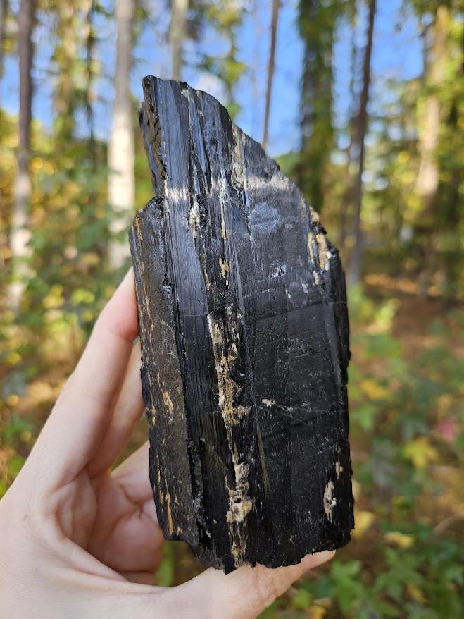 Large Black Tourmaline Crystal - Brazil, Grounding Crystals - Image 10