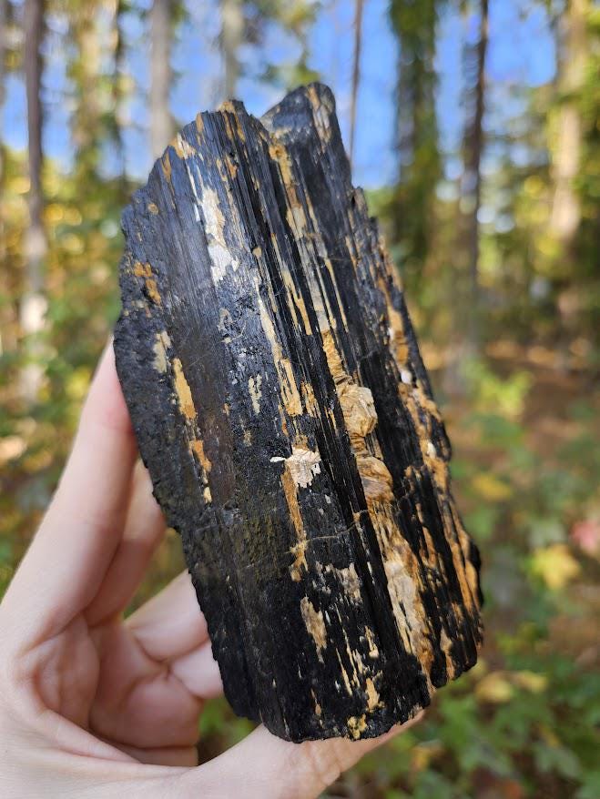 Large Black Tourmaline Crystal - Brazil, Grounding Crystals - Image 7