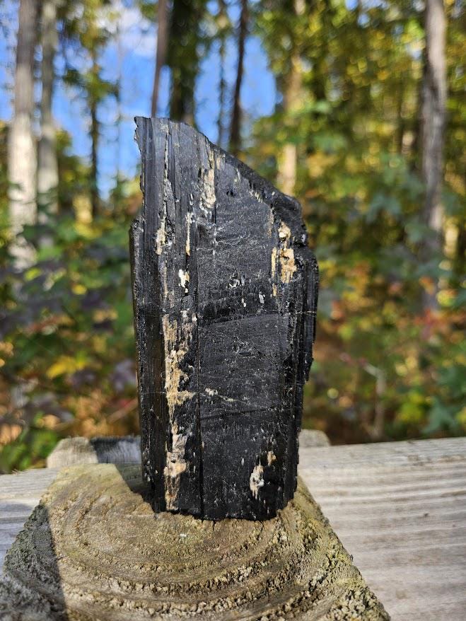 Large Black Tourmaline Crystal - Brazil, Grounding Crystals - Image 4