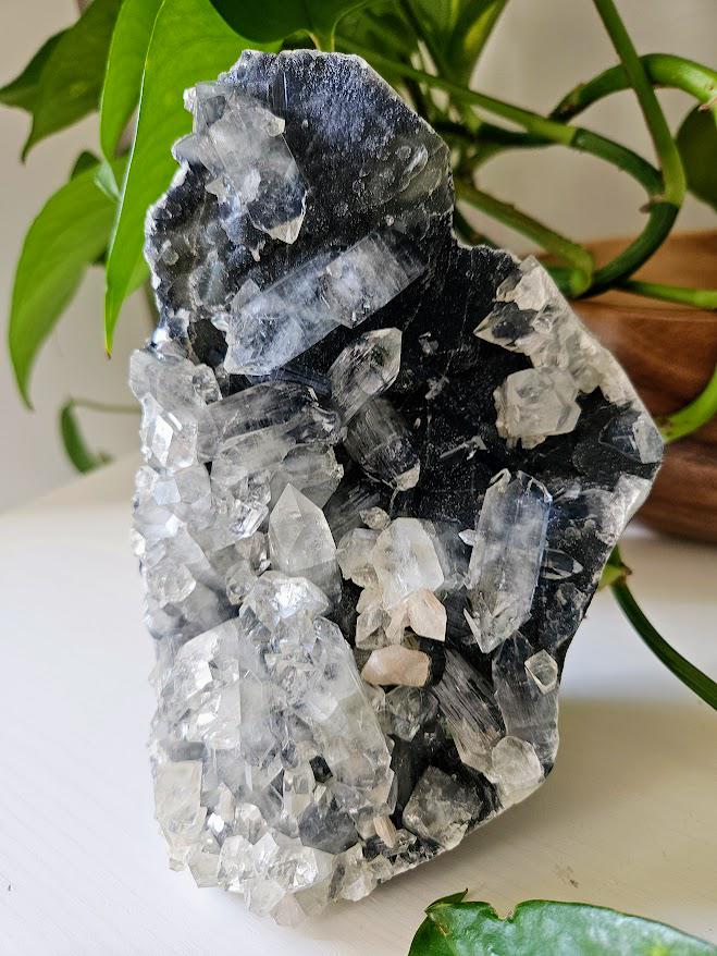 Large Diamond Apophyllite Cluster: Blue Chalcedony Crystal - Natural Home Decor - Image 8