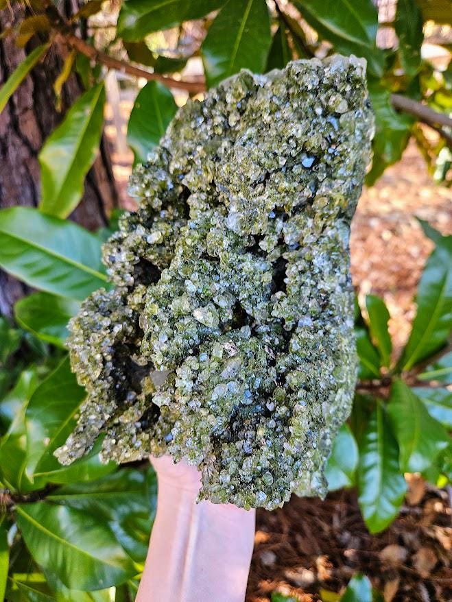 XL Forest Quartz Cluster: Natural Turkish Epidote and Quartz Crystal - Image 5