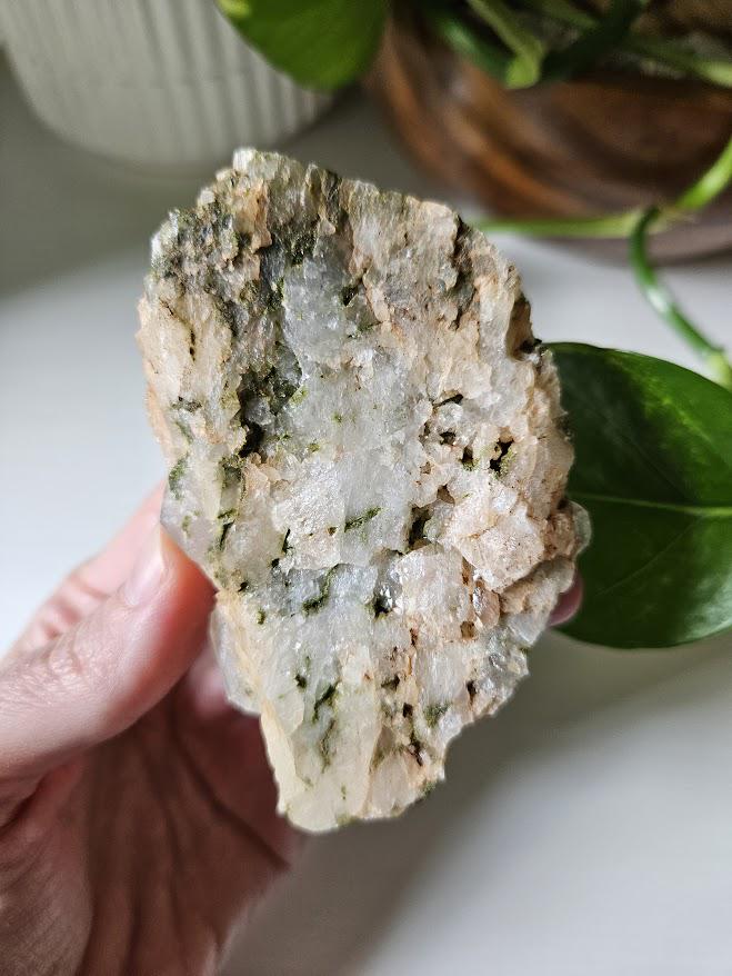 Quality Forest Quartz Cluster: Turkish Epidote and Clear Quartz Crystal, Raw Crystals - Image 6