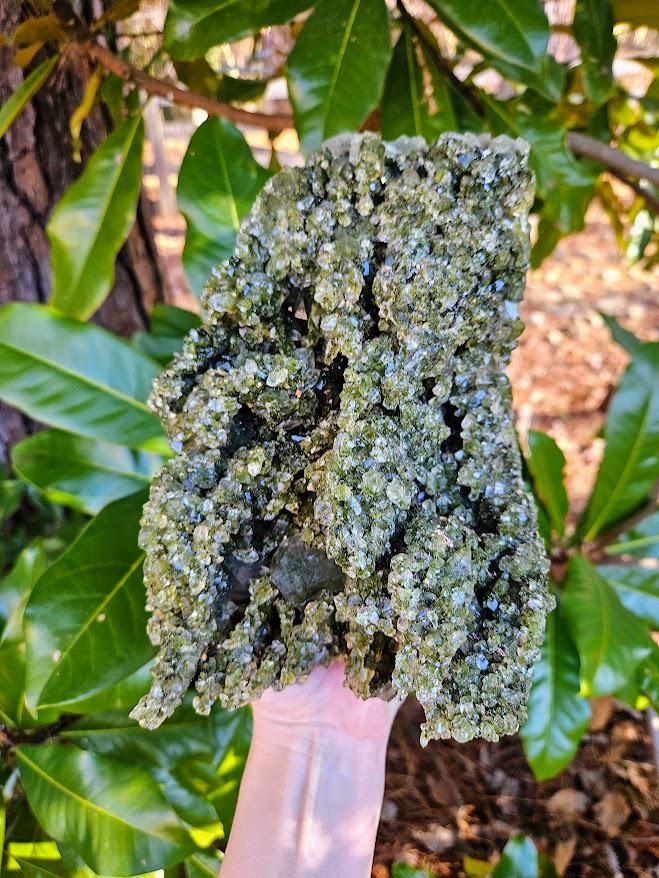 XL Forest Quartz Cluster: Natural Turkish Epidote and Quartz Crystal - Image 4